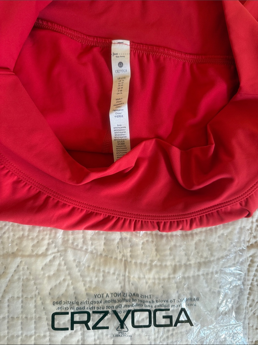 CRZ YOGA ladies red skort - Stretch Active Bottoms